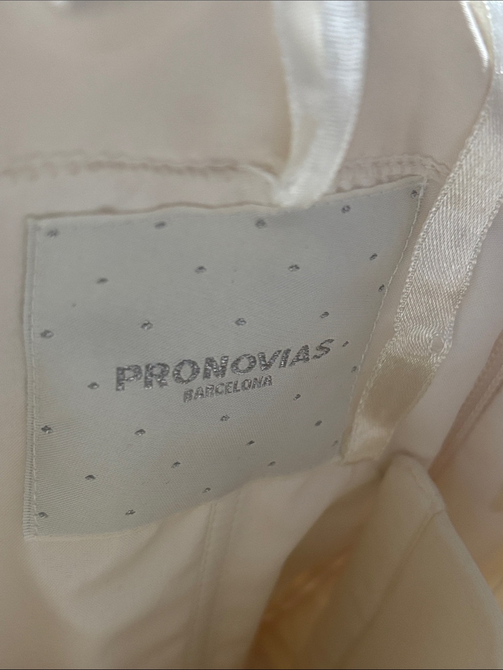 Pronovias Ivory Elegant Strapless Lace-Detail Mermaid Wedding Dress - Picture 10 of 17